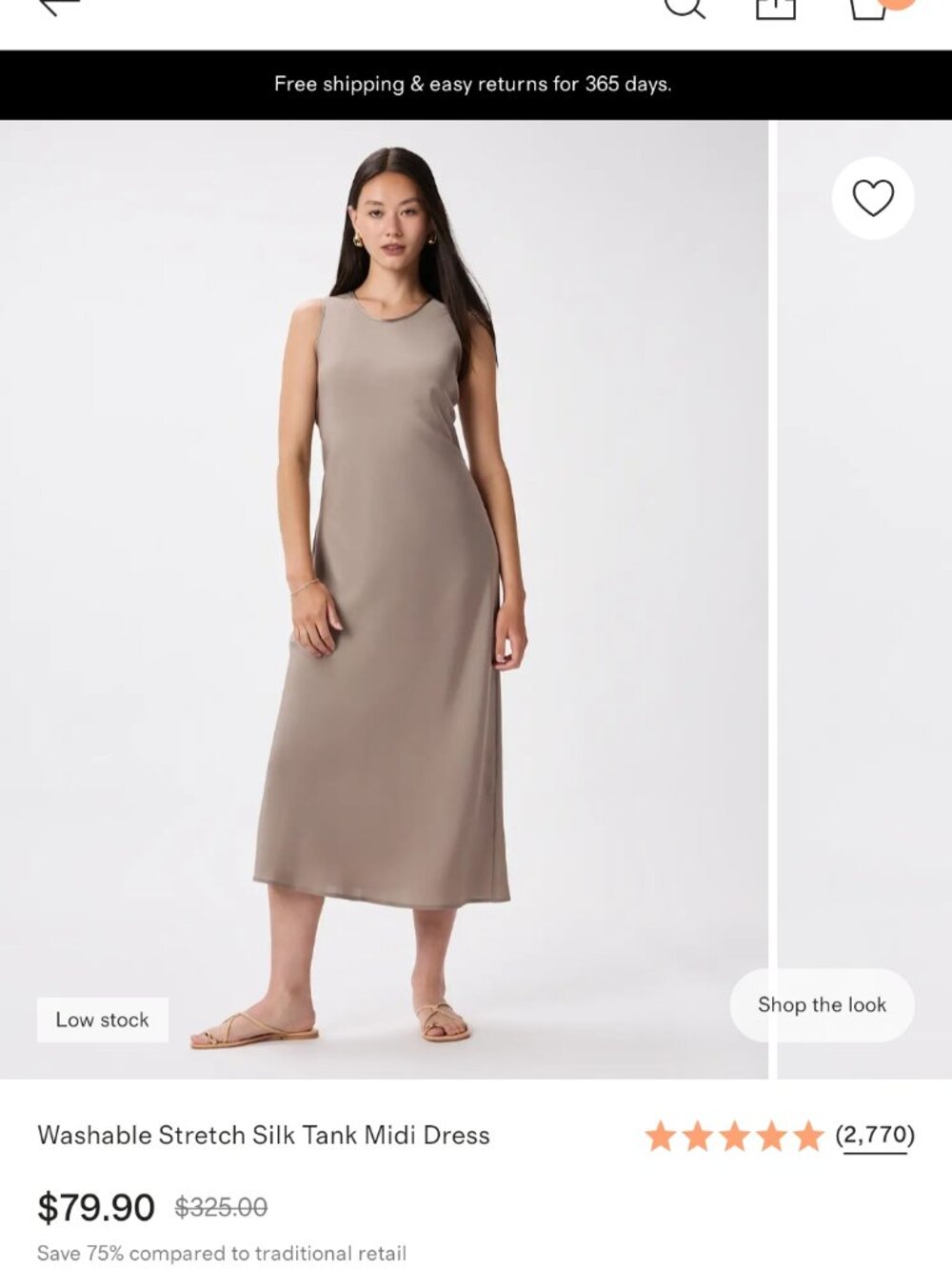 Quince silk dress
